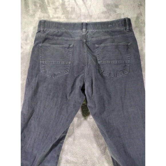 Saks 5th Avenue Active Corduroy Pants Mens 36 x 32 Blue Cotton Stretch Cord - Picture 2 of 16